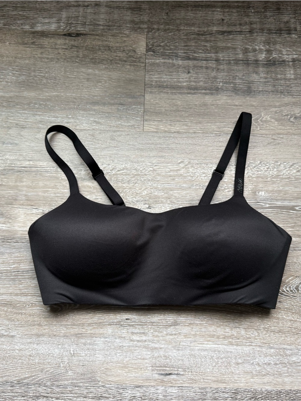 🧸 aerie | LIKE NEW • Wireless Seamless Black Molded-Cup Bra